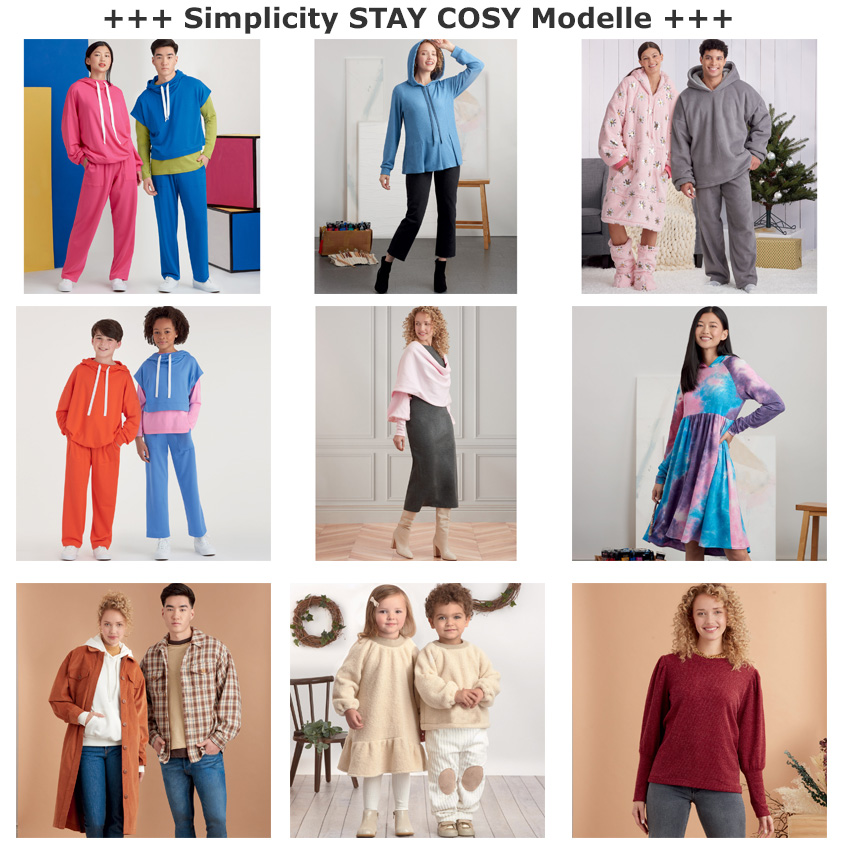 Simplicity Stay Cosy Schnittmuster